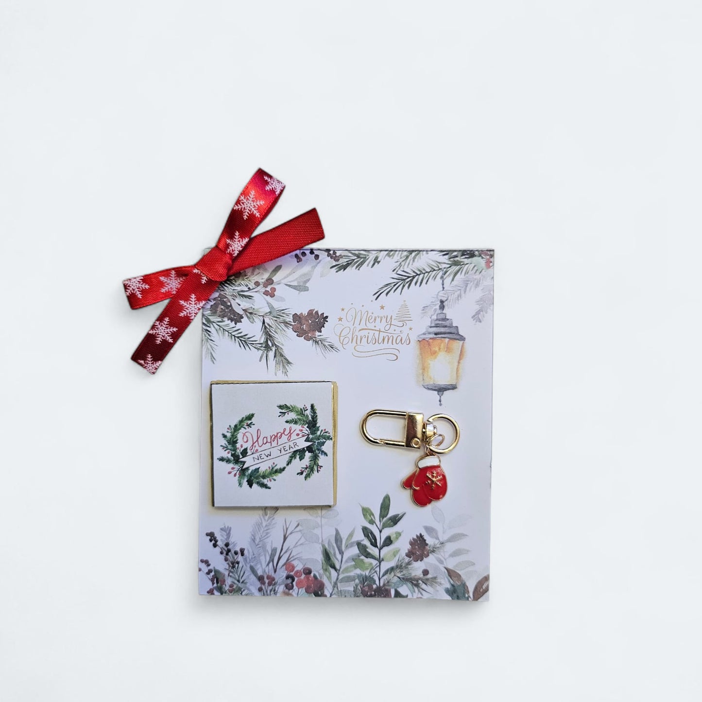 A Festive Surprise: Christmas Chocolate, Keychain & Tag Gift Set