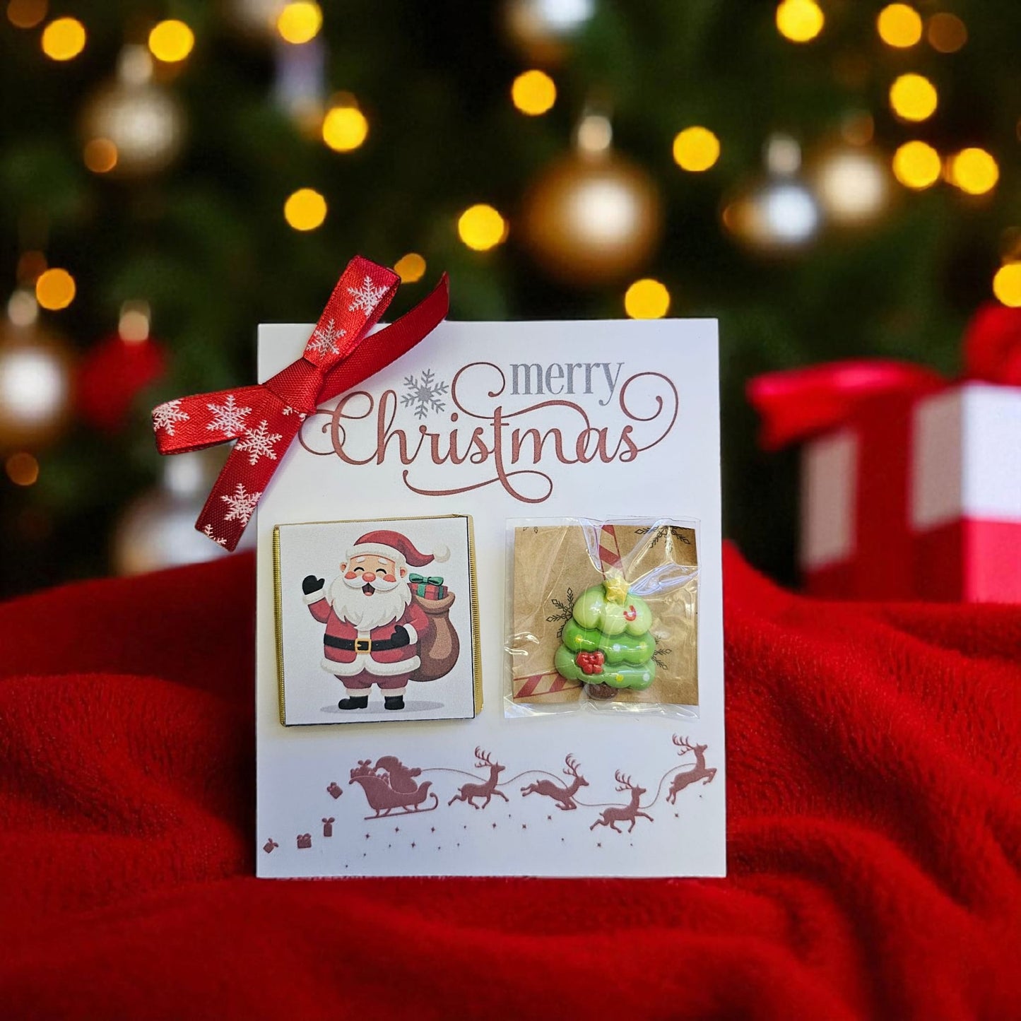 Cherished Memories: Christmas Chocolate & Assorted Magnet Gift Set