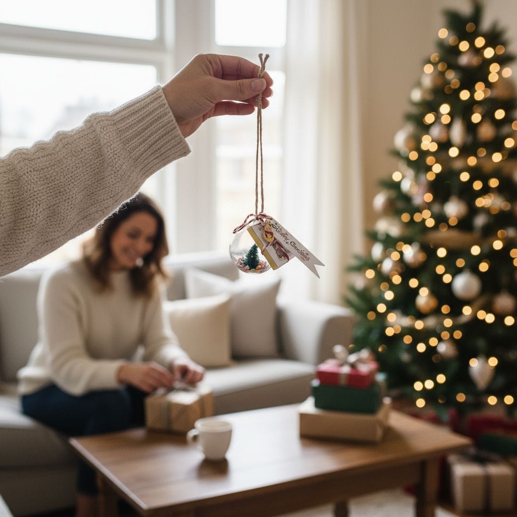 The Ultimate Christmas Tree Bauble Gift Set: Ornament, Treat & Keychain