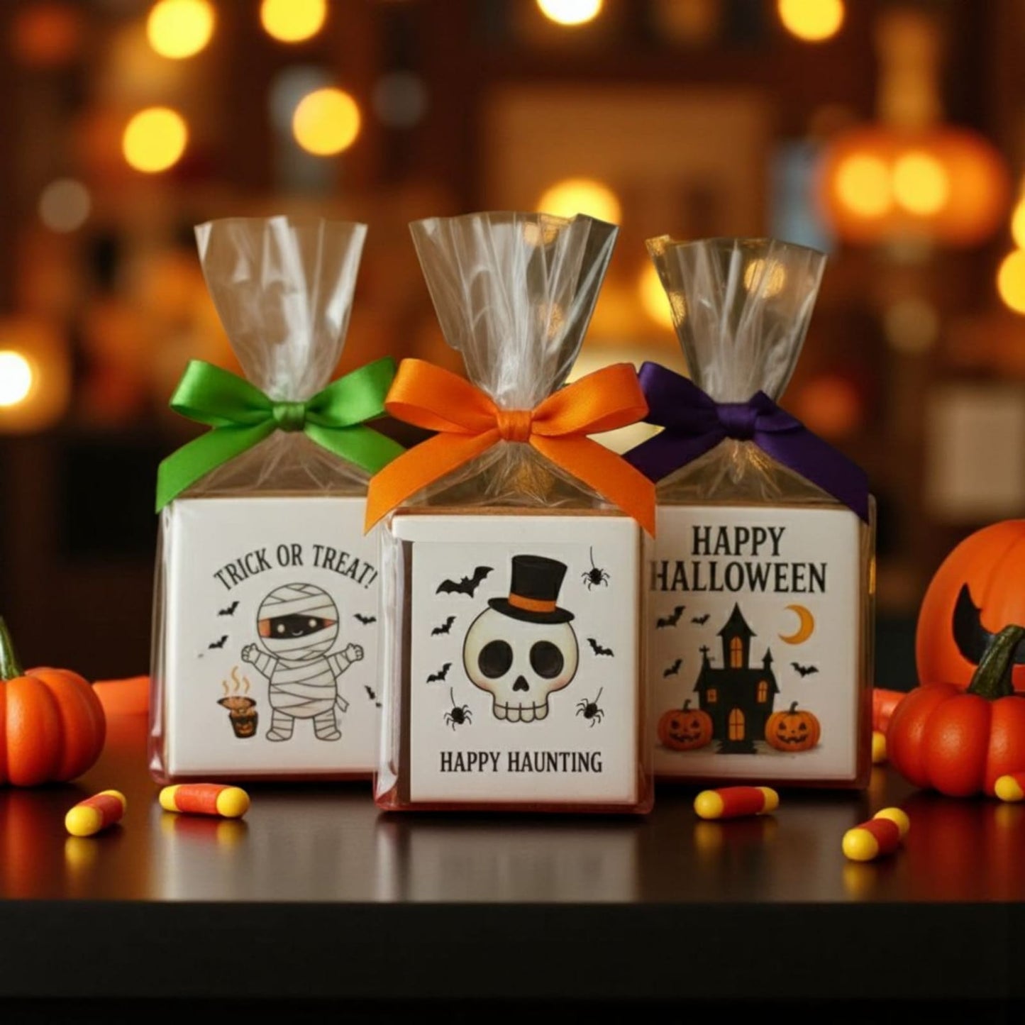 Personalized Halloween Square Chocolates