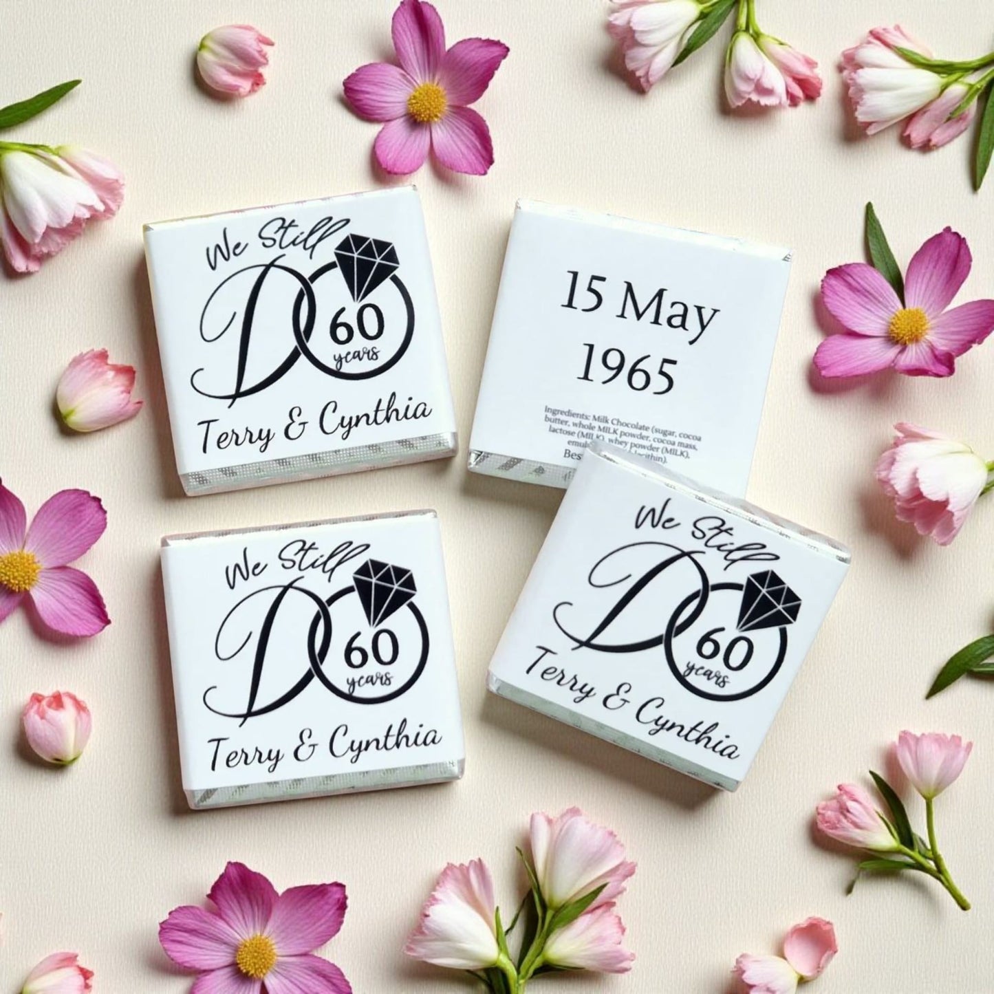Personalized "We Still Do" Anniversary Chocolate Favor