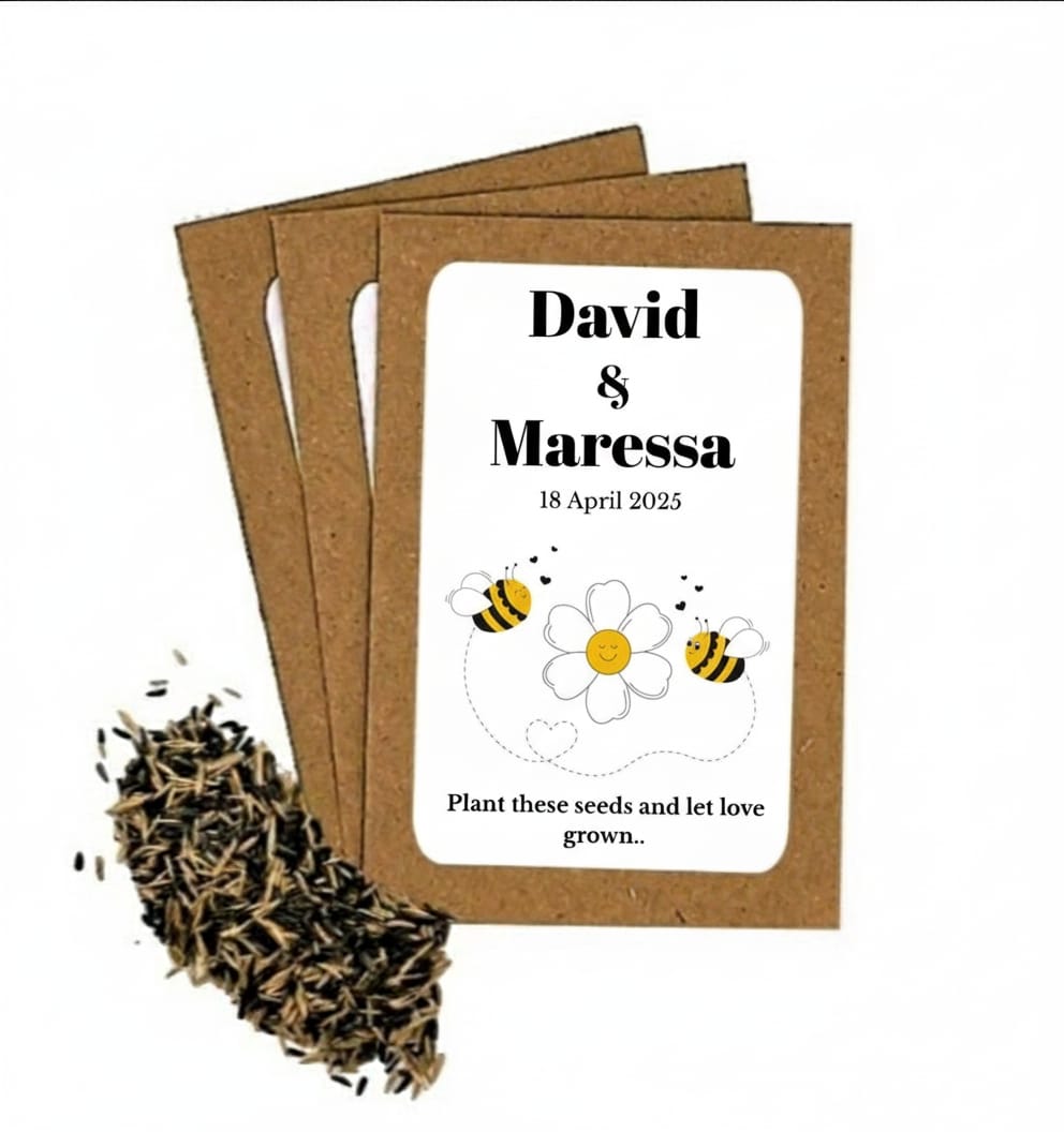 Personalized Bee-Themed Wedding Favours