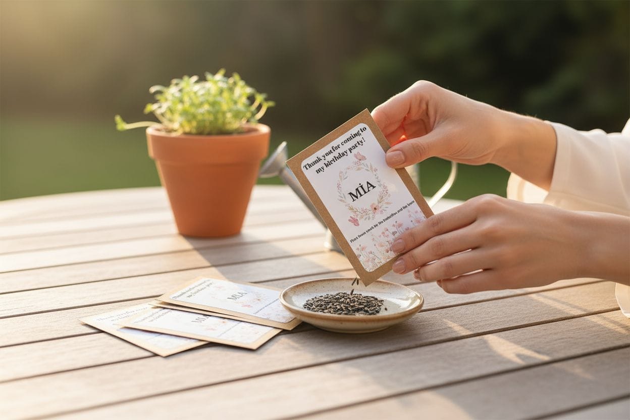 Personalized Birthday Favours - Seeds for Butterflies and Bees