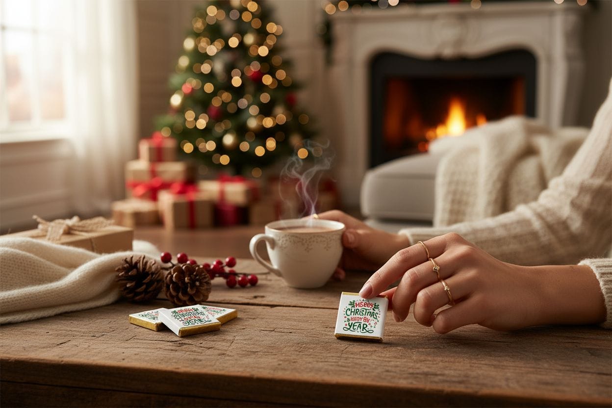 Personalized Christmas Milk Chocolate