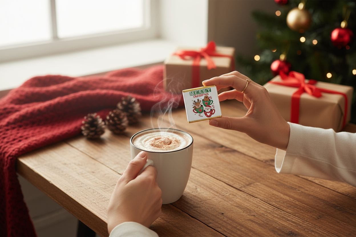 Personalized Christmas Milk Chocolate