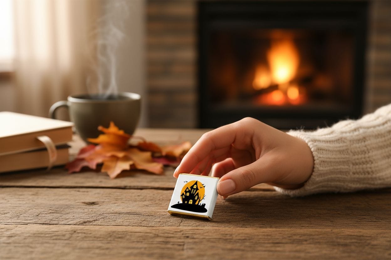 Personalized Halloween Themed Milk Chocolate