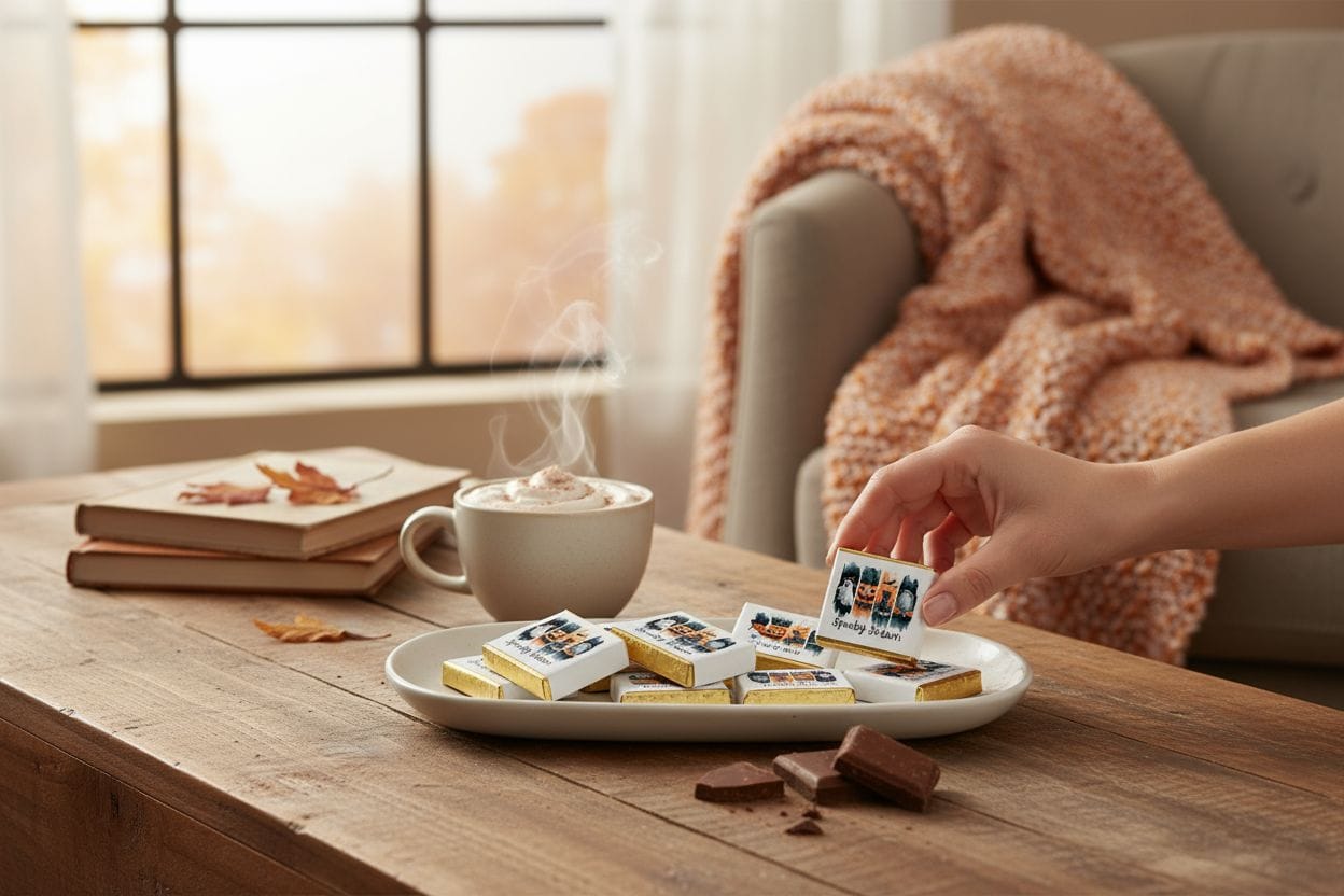 Personalized Halloween Themed Milk Chocolate