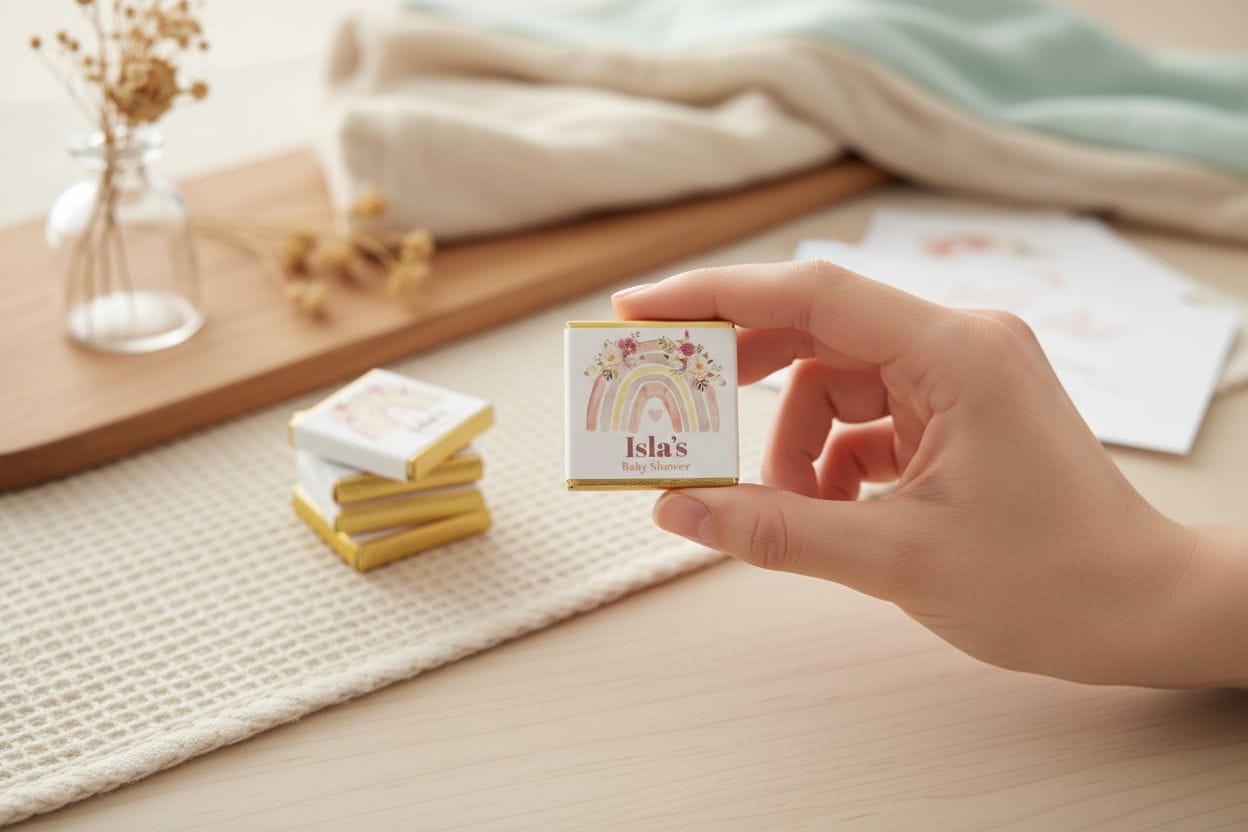Personalized Boho Rainbow Themed Celebration Milk Chocolate