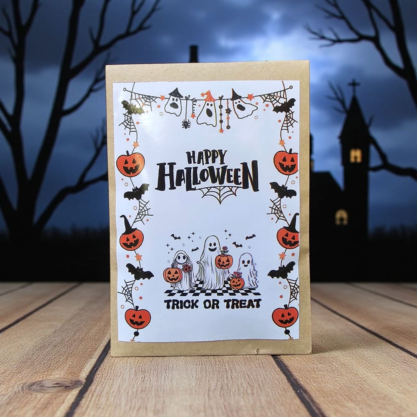 Personalized "Trick or Treat" Coin Chocolate Envelope