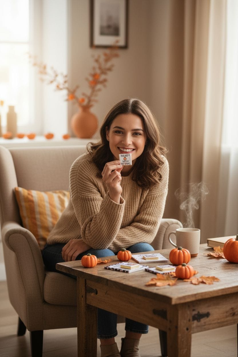 Personalized "Spooky Sweet" Halloween Card and Chocolate