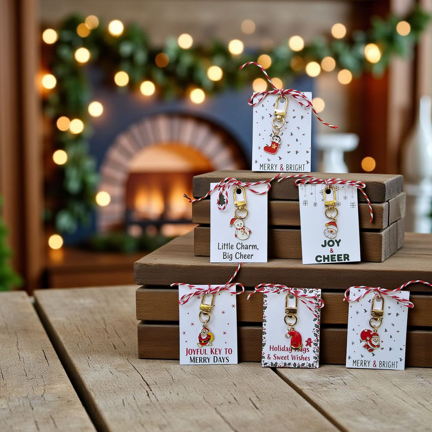Cute Christmas Themed Keyring - Little Happiness Charms