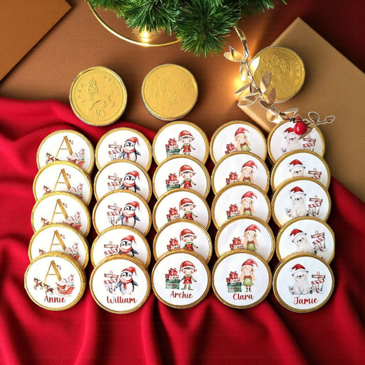 Assorted Personalized Christmas Chocolate Set - 3 Pieces