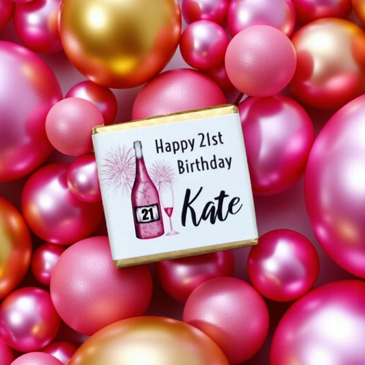 Custom Personalized Square Chocolate Favors