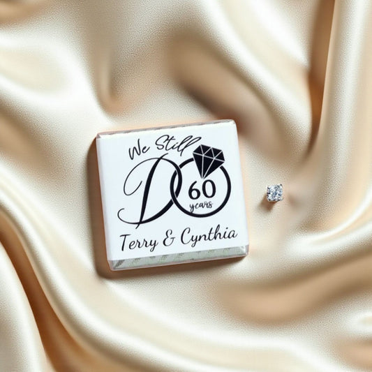 Personalized "We Still Do" Anniversary Chocolate Favor