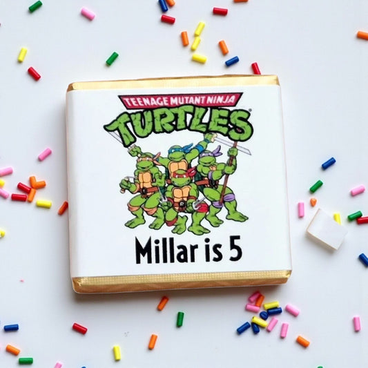 Personalized Teenage Mutant Ninja Turtles Birthday Chocolate