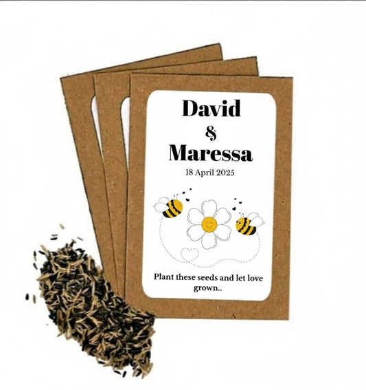 Personalized Bee-Themed Wedding Favours