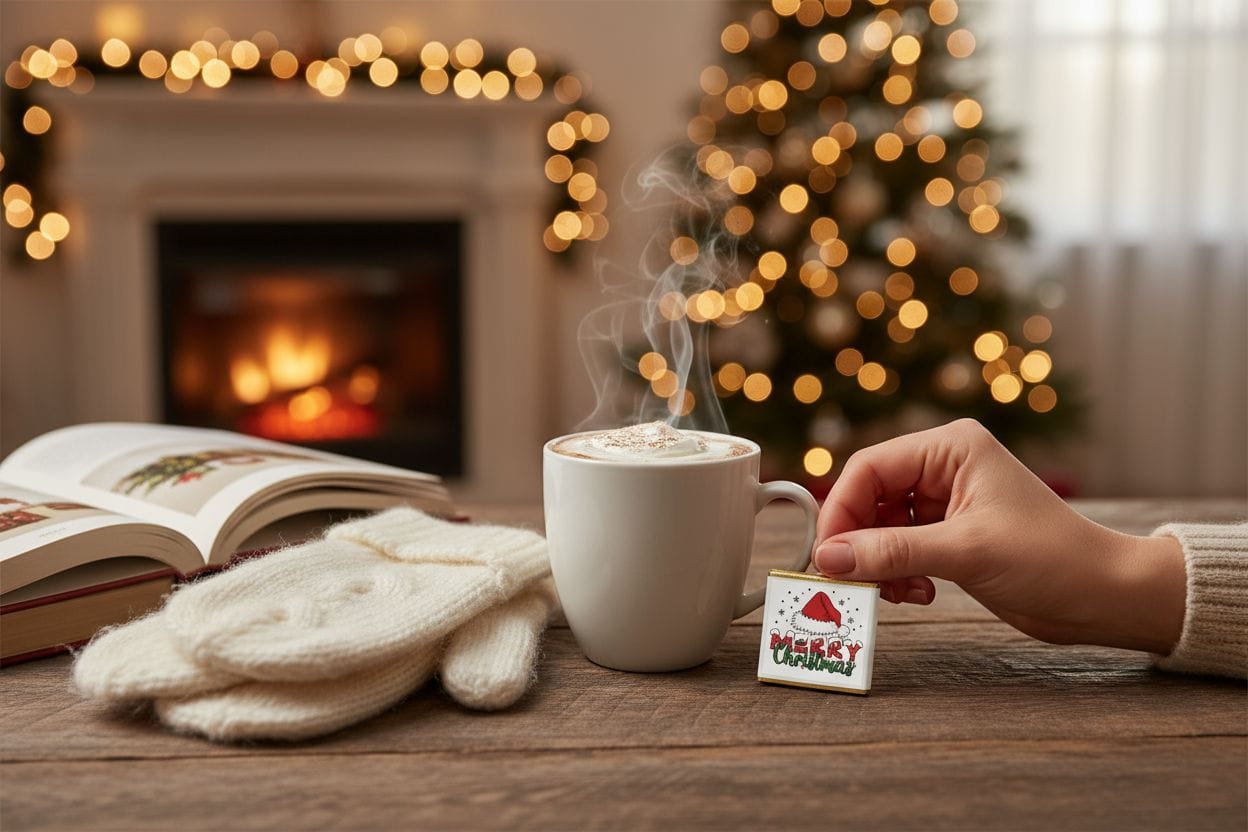 Personalized Christmas Milk Chocolate