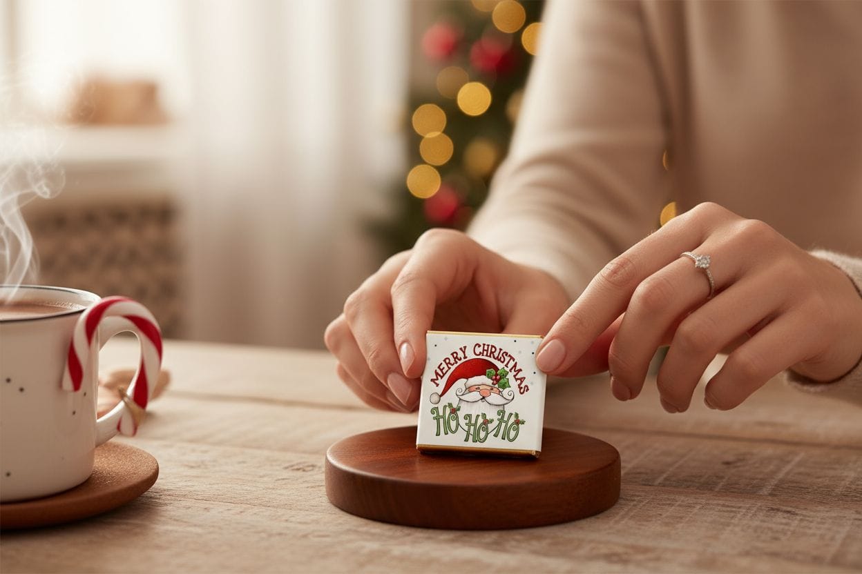 Personalized Christmas Milk Chocolate