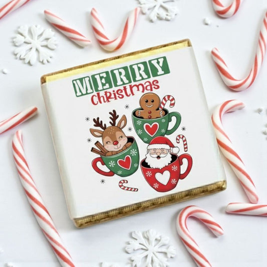Personalized Christmas Milk Chocolate