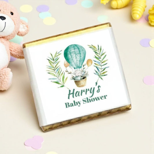 Personalized Hot Air Balloon Themed Celebration Milk Chocolate