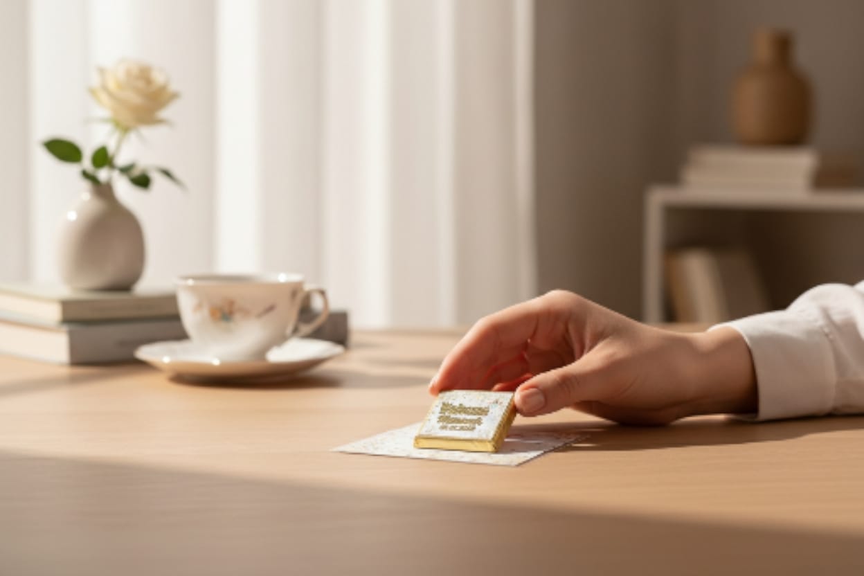 🌈 Product Description: Personalized Chocolate Card with Minimalist Boho Rainbow Theme