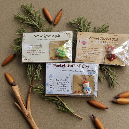 Christmas Pocket Magnet Card Set - Sweet Holiday Reminder Collection