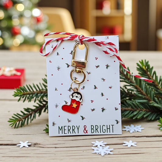 Cute Christmas Themed Keyring - Little Happiness Charms
